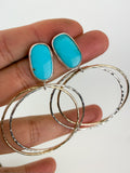 Campitos Turquoise Hoop Earrings