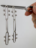 Sterling Silver Paperclip Chain Earrings