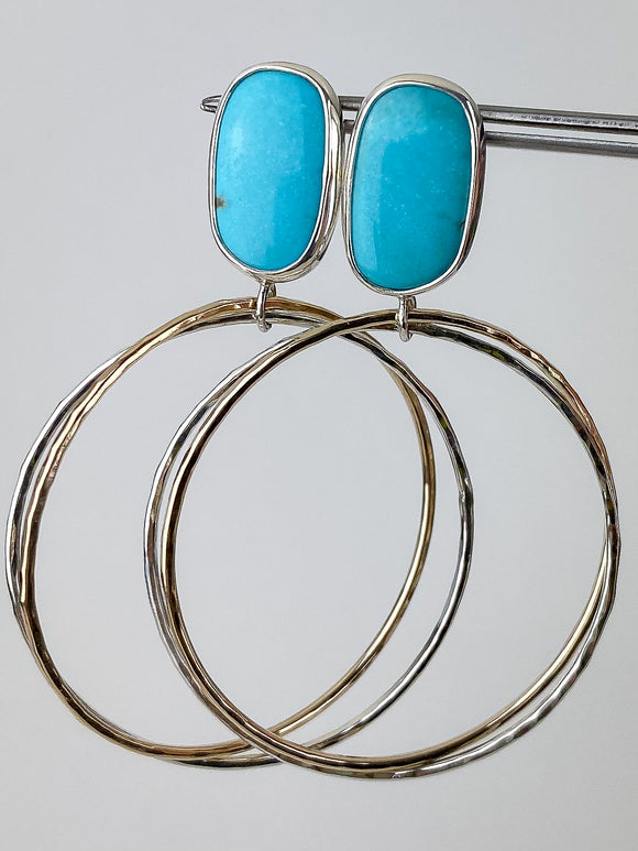 Campitos Turquoise Hoop Earrings
