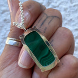 Malachite Prong Pendant