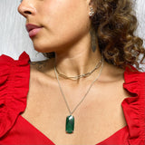 Malachite Prong Pendant