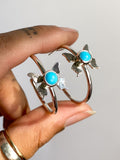 Turquoise Butterfly Hoops - Butterfly Kisses Hoops